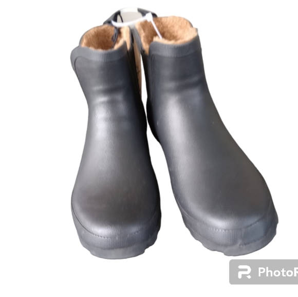Chooka Waterproof Plush Chelsea Bootie Rain Boots - Picture 4 of 8